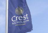Crest Nicholson branding on a flag